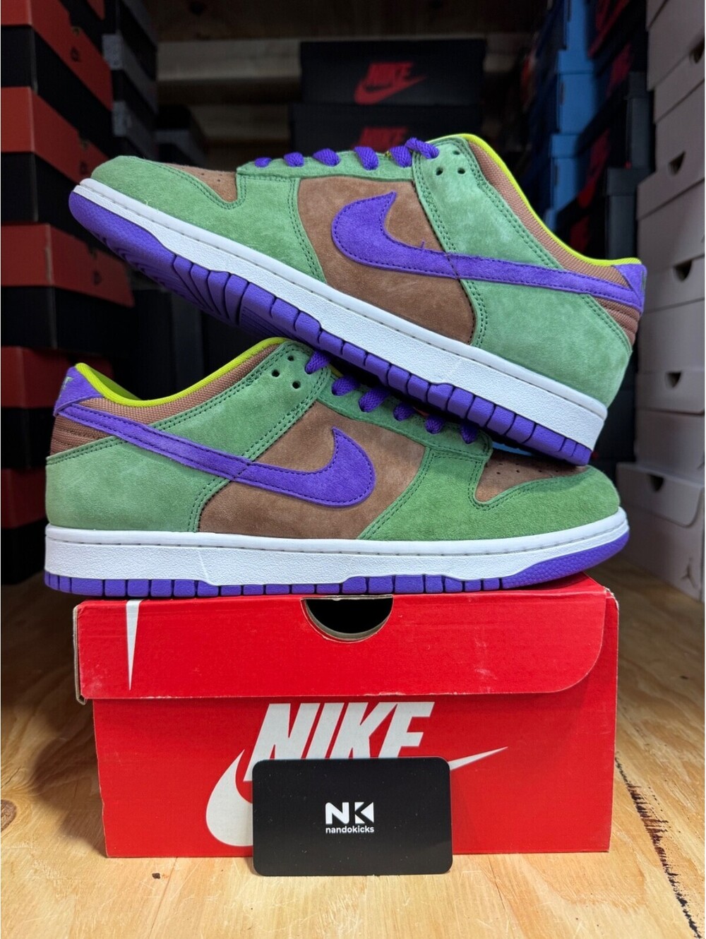 Nike Dunk Low SP Retro 'Veneer' DA1469-200 2020 MENS SIZE 9.5 - Picture 4 of 5